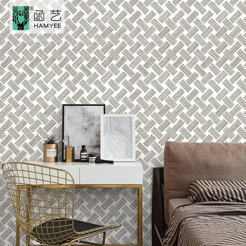 Customized Wallpaper Papier Peint Sol Waterproof Auto-adhesif Pvc Vinyl Wall Papers Bedroom Wall Paper Morden
