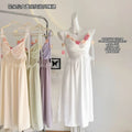 Summer French Heavy Three-dimensional Flower Halter Nightdress Flower Dress