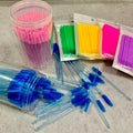VEYES Inc Disposable Plastic Micro Brush Tip Applicators for Eye Lash Extension and Makeup