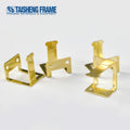 Golden Picture Frame Hanger with Screw Picture Hooks-25*28mm