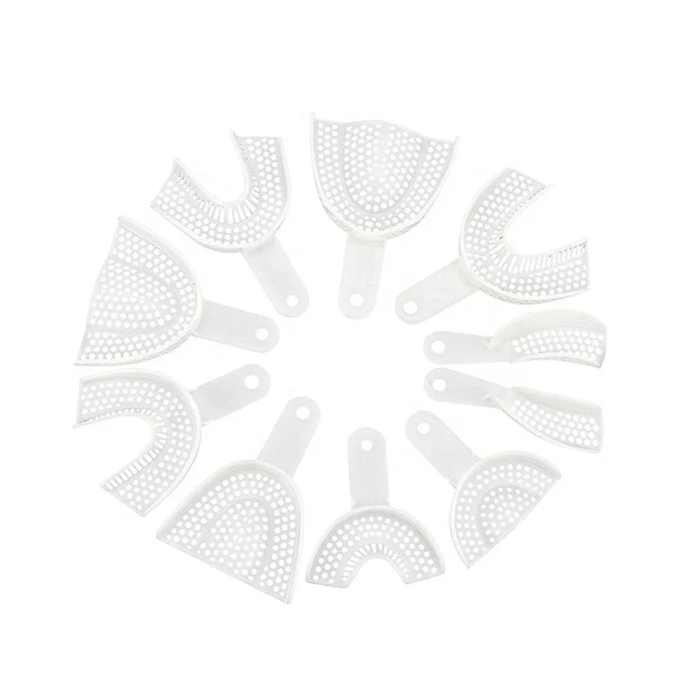 Dental Mouth Guard Plastic Dental Disposable Plastic Impression Tray 10PCS