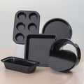 5-Piece Non Stick Bakeware Set Baking Set- with Muffin Tray Oven Tray Cake Pan Loaf Pan & Spring Form Cake Tin