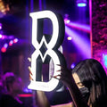 Rechargeable LED Lighted Vodka Bottle Glorifier Champagne Display Stand Letters B R Presenter Rack Bar Night Club Party