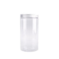 1L Wide Mouth Bottle Jar with Screw Lid Packaging Tubs Transparent Clear Plastic PET Free Samples Protein Powder Container Round