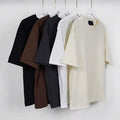 Factory Wholesale Heavyweight 100% Cotton Jersey T-Shirt Oversized Short Sleeve Crew Neck Custom Printed Logo 260 Grams High