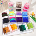 QIYUE 6 Piece  Thick Terry Hair Tie Box Packing Woman Hair Elastic Band  Ponytail Holder