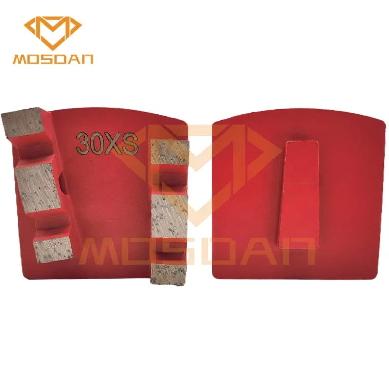 Scanmaskin Redi Lock Double W Segment Diamond Grinding Pad Plate Tooling for Concrete Grinding