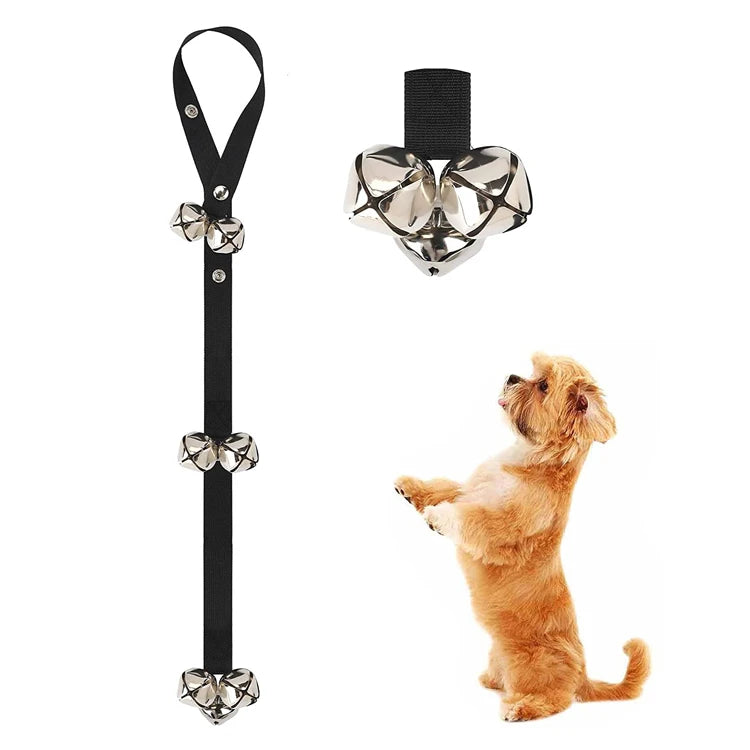 Pet Doorbells Rope Training Toy Dog Train Doorbell Ringing Ropes Cord Alarm Door Bell for Dogs Cats Adjustable Pet Supplies