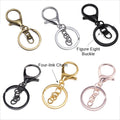 Colored Keychain Lobster Clasp 3-Piece Set Golden Metal Alloy Keychains Custom Bag Charm Pendant Accessory