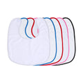 Polyester Double Sides Sublimation Baby Bib White Printable Color Edge Custom Baby Bids