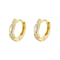 Wholesale 925 Sterling Silver Earrings Personality  Hoop Earrings for Women Fashion Zircon Jewelry Gift
