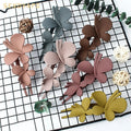 Wholesale New Fashion Large Frosted Double butterfly Duckbill Clip Elegant Hair Clip for Women