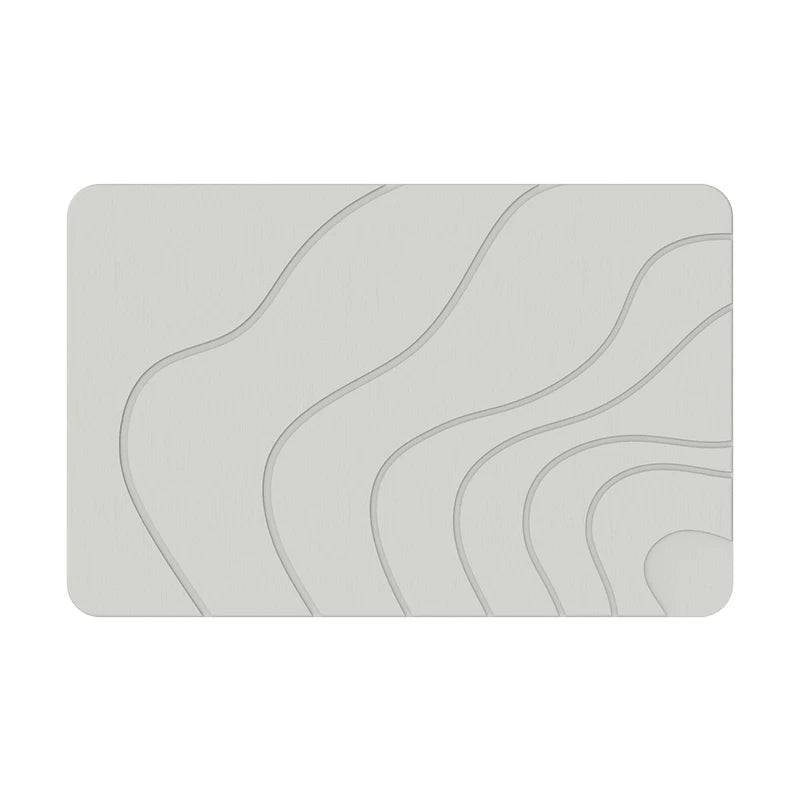 Best Selling Bathroom Anti-Slip Diatom Mud Stone Bath Mat Eco-Friendly American Style Customizable Size