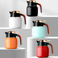 1000ml Double-Wall Stainless Steel Insulated Vacuum Thermos Coffee Carafe Tea Infuser Strainer Dispenser Light for Hot/Cold
