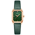 Luxury Watches Fashion Square Ladies Quartz Watch Bracelet Set Women Leather Waterproof Watch Alloy Analog Buckle