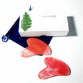 2025 Factory Wholesale Price Natural Stone Scraper Chinese Gua Sha Tools Watermelon Quartz Jade Guasha Board