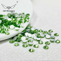 CY 014 Peridot Good Quality Glass Flatback Ss20 Flat Back Bulk Crystal Wholesale Rhinestones