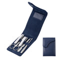 Professional Portable Manicure & Pedicure Set Custom Logo 5-Piece Grooming Tool in Stainless Steel