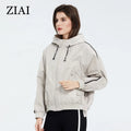 Women Light Trench Coat With Hood Fashion Windbreaker Spring Short Trench Coat