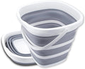 Collapsible Bucket 10L 2.6 Gallon Foldable Portable Cleaning Bucket Upgraded Version Space Saving Bucket