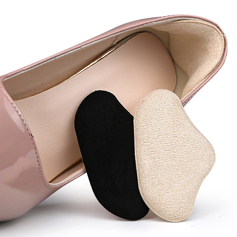 Adjustable Size 5D Soft Anti-sweat Sponge Material Half Insoles Sports Invisible Cushions for High Heels-Toe Caps