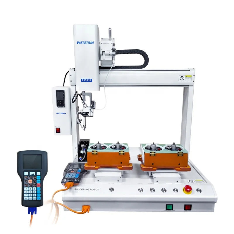 Waterun Brand 5 Axis Desktop Quick Robotic Auto Soldering Machine and Auto-soldering Aluminium Robot Welding Robot