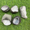 High Quality Crystal Gemstone Hand Crafted Clear Quartz Crystal Geode Cluster for Lucky Ornament