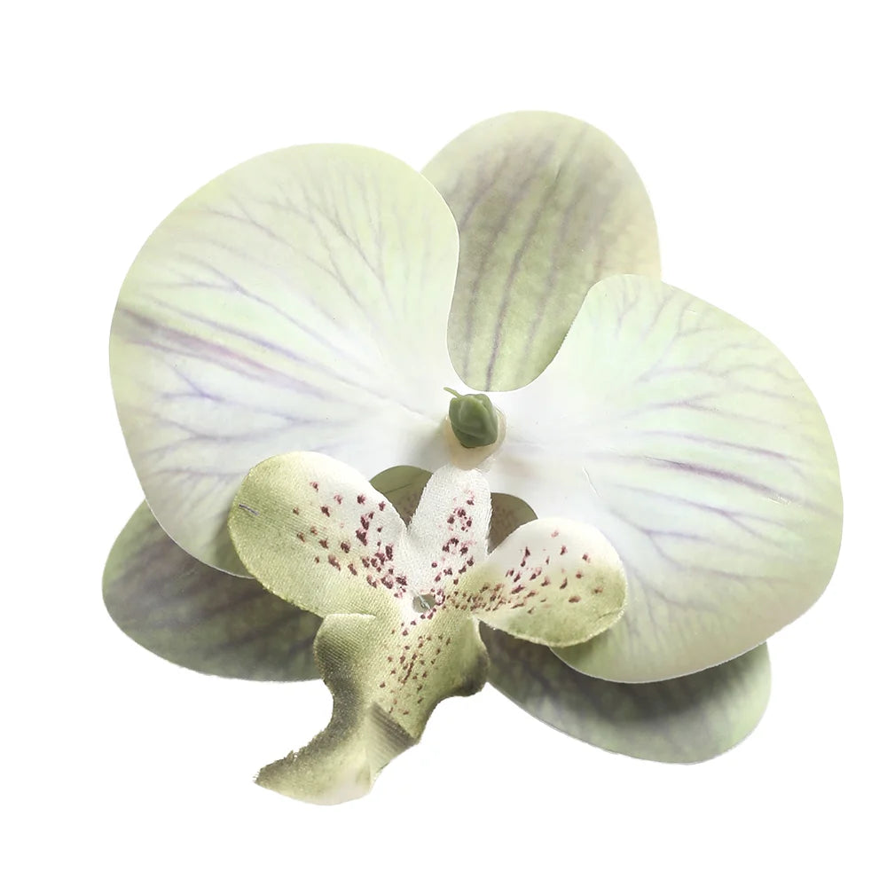 3D Printed Phalaenopsis Orchid Flower Decorations Faux Silk Butterfly Flower Heads for Home Wedding & Party for Valentine's Day