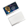 Qualisub Gift Metal Name Cards Holder Sublimation Metal Business Card Holder Blanks Sublimation Name Card Holders for Heat Press