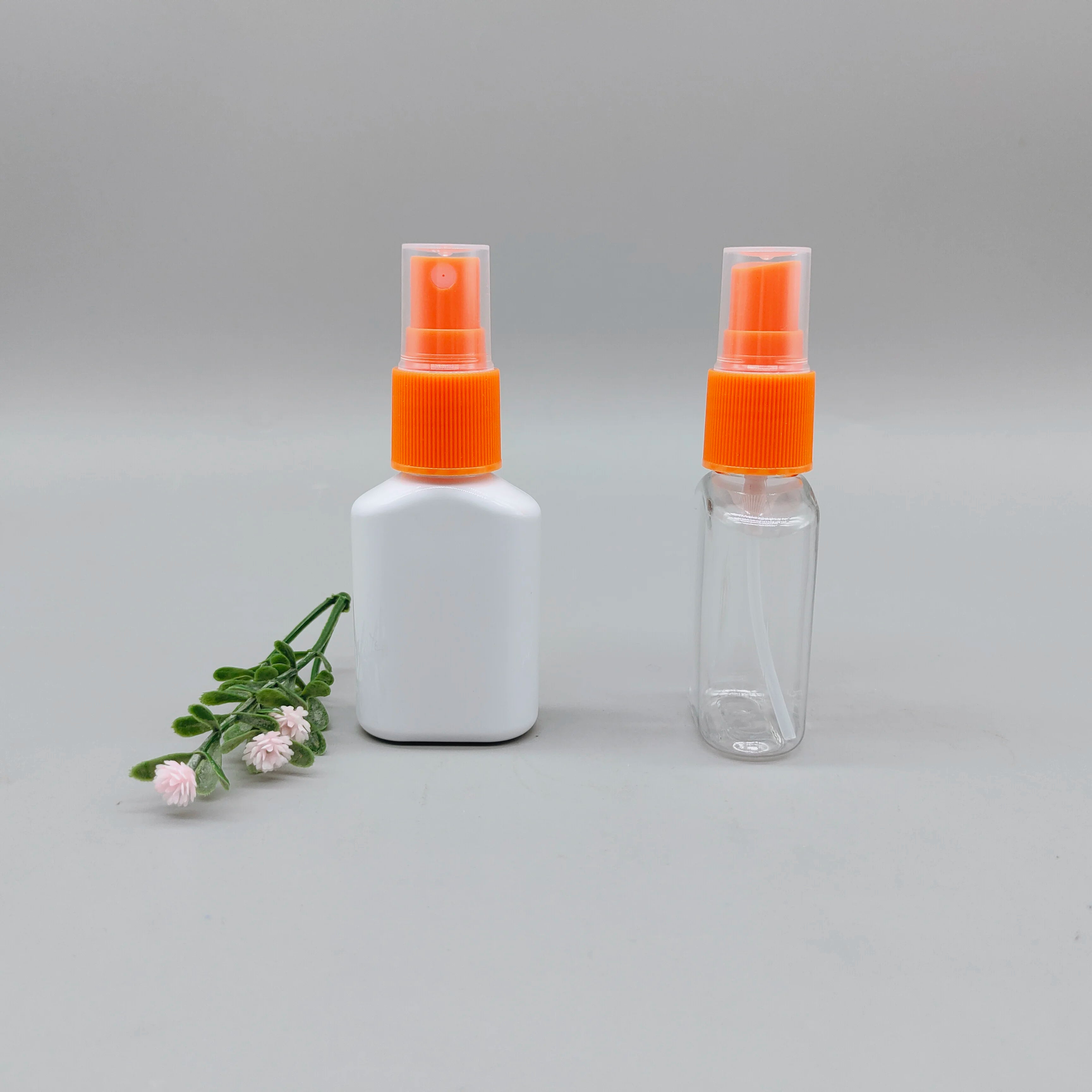 35ml Childproof Cap Mist Plastic Spray Bottle with Screen Printed Lotion & Skin Care Serum Packaging