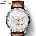 15008 Citizen Luxury Automatic Mechanical Business Watch Men Stainless Steel 5BAR Water Resistant Sapphire Crystal Leather Strap