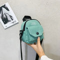 New Arrival Wholesale Korean Version Casual Simple Fashion Solid Color Messenger Canvas Shoulder Bag Women Purses