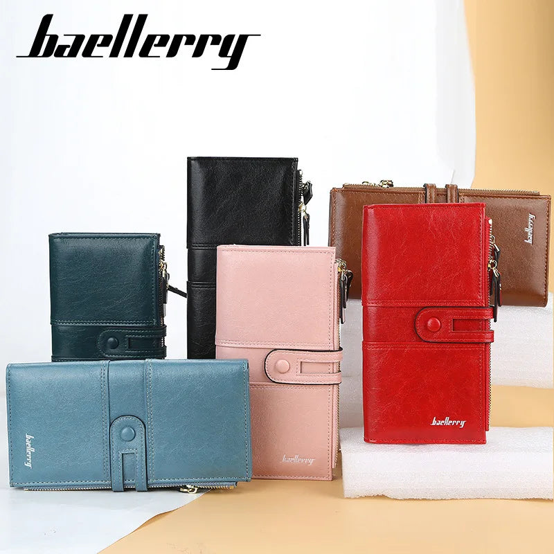 Wholesale Baellerry Large Women's Fashion Wallet Spring New Style Multi-Function Card Holder PU Material Light Weight Letter