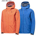 Fully Seam Taped Waterproof Rain Jacket Hooded Windproof 3-Layer Outdoor Hard Shell Thin Zipper Closure for Sport Trekking Work