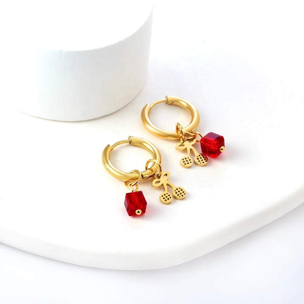 Trendy Cute Design Elephant Squirrel Aries Earrings Hoop Earrings 18k Stainless Steel Gold Plated Jewelry Huggie Hoop Earrings