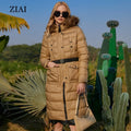 Directly Supply Wholesale Women Long Warm Padded Parka Coats With Real Fur Belt  Ladies Winter Coats Plus Size Coats