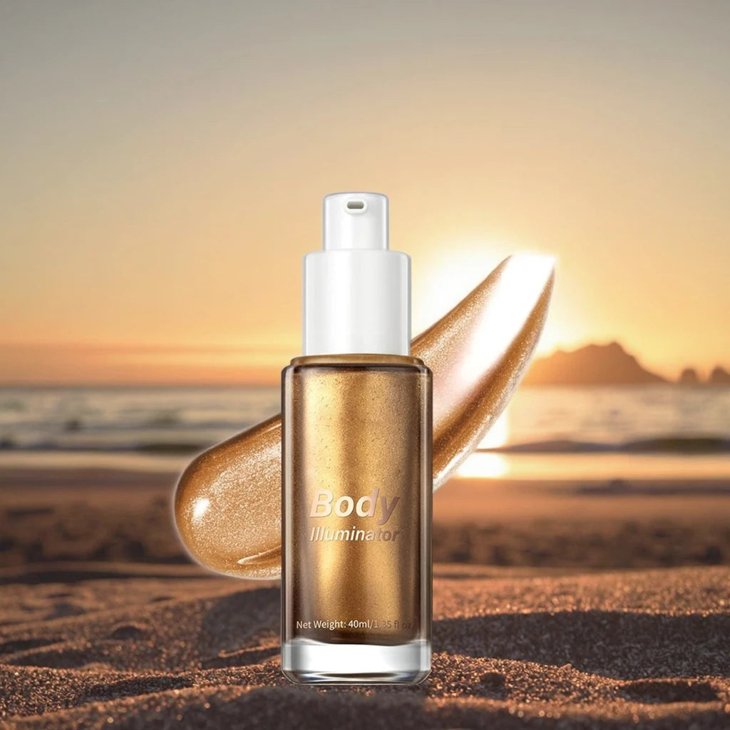 Body Illuminator Moisturizing Long Lasting Shimmer Smooth Waterproof Shimmer Oil Glow Body Highlighter Shimmer Body Cream