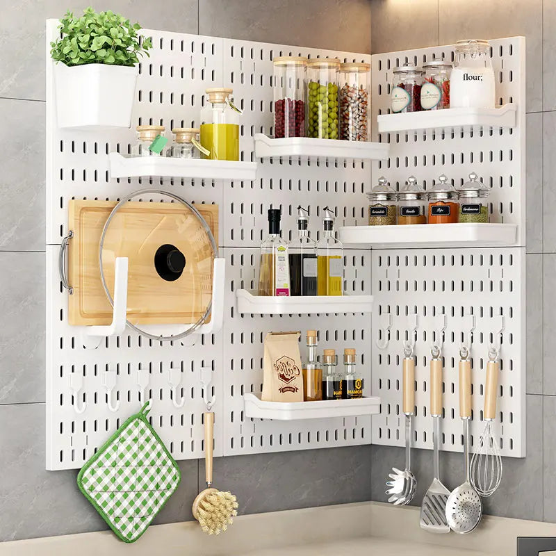 Wholesale Pegboard Wall Mount DIY Pegboard Wall Organizer Hanging Pegboard Hook Shelf Display Various Tools