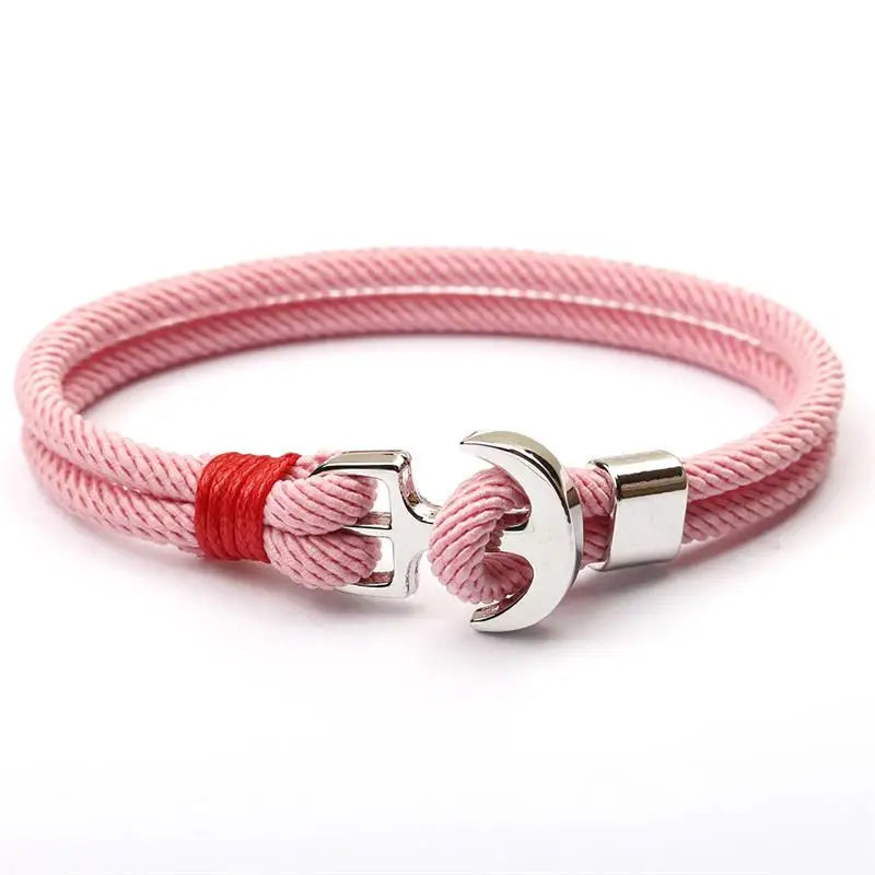 Fashion Stainless Steel Ship Colored Milan Line Braided Rope Bracelet for Unisex