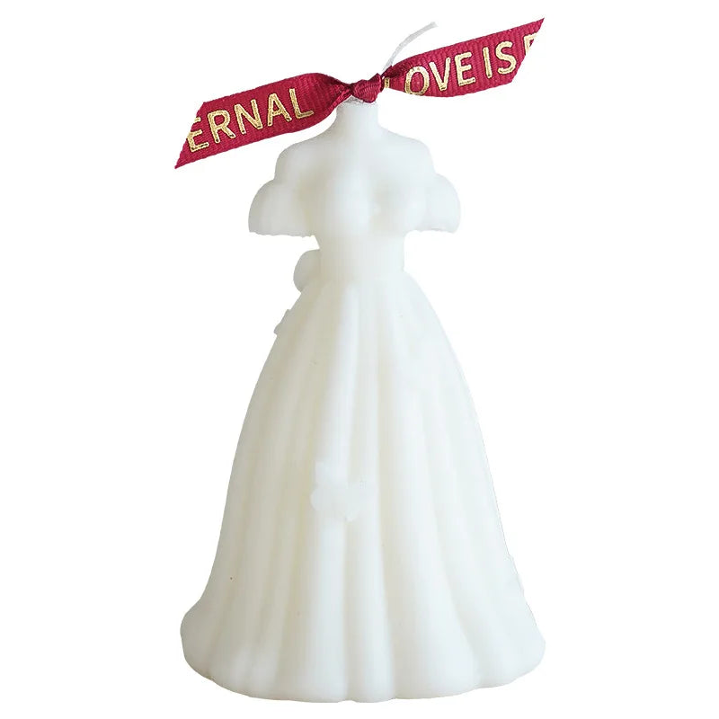 Creative Home Decoration Dress Art Wedding Gift High Quality Wedding Scented Candle