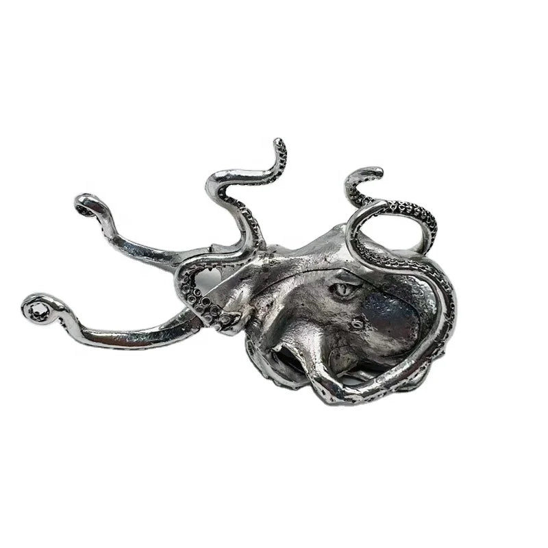 Wholesale Silver Metal Display Stand Base Crystals Sphere Stents Octopus Shape Metal Holder for Decoration
