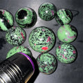 Natural Wholesale Price Crystal Gemstone Ball Ruby in Zoisite Sphere  for Healing