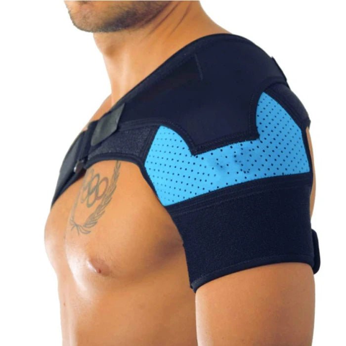 Adjustable Pressure Pad Ice Pack Pocket Joint Pain Relief Shoulder Support Brace for Injury