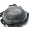 Thin Skin Type Pu Toupee Hair Wigs Real  Human Hair Full Pu Toupee