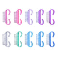 Hot Sale Handle Grip Plastic Manicure Nail Dust Brush Cleaner