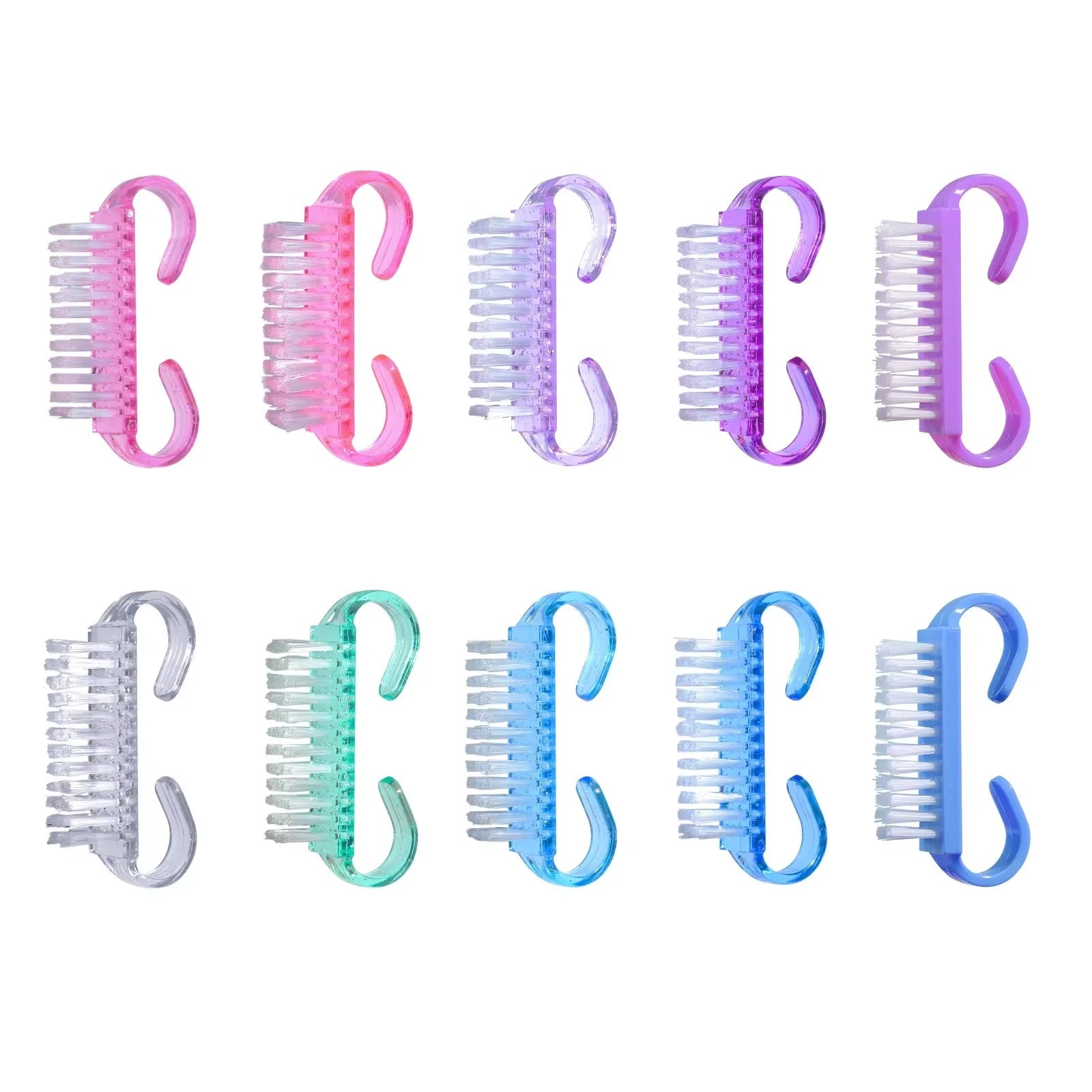 Hot Sale Handle Grip Plastic Manicure Nail Dust Brush Cleaner