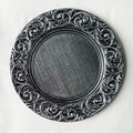 Gold Border Hot Stamping Eco-Friendly Edible Plastic Main Plate for Wedding Hotel Party Decorative Chair Plate Dishes & Plates