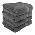 Grey Bath Towel Cotton Plush Bath Towel Set Monogrammed Hotel Bath Towels