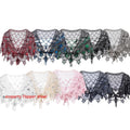 Women's Vintage 1920s Shawl Beaded Sequin Bolero Flapper Evening Cape Sparkly Sequins Nail Bead Casual Grace Outfitting