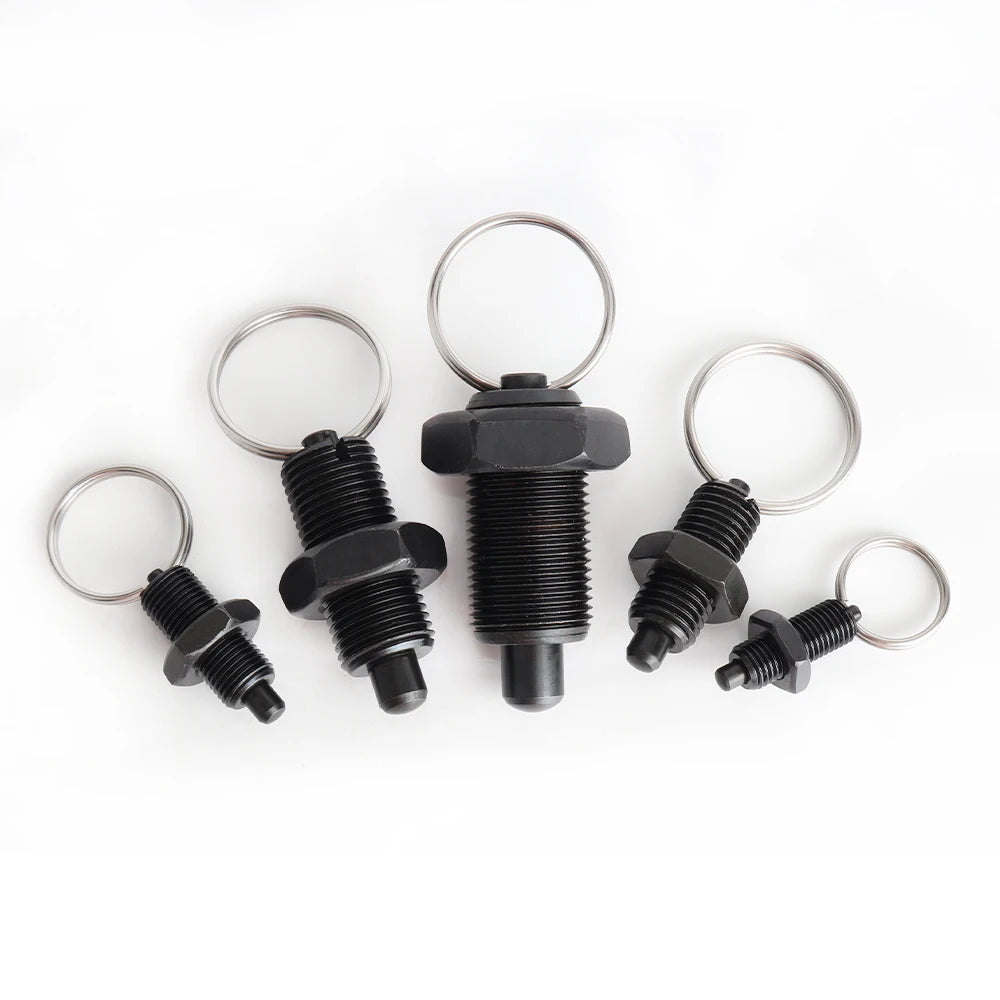 VCN236 Carbon Steel Pull Ring Positioning Pin M8/M10/M12/M16/M20 Retractable Indexing Plunger Fasteners Bulk Discounts Available